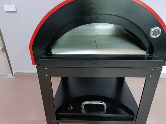 اجاق پیتزا با چوب متحرک 950 میلی متری اجاق چوبی استیل ضد زنگ 201S